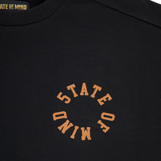 Schwarzes Baumwoll-Sweatshirt
