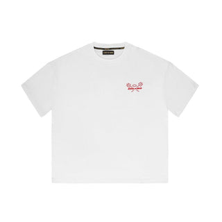 Camiseta de algodón blanca
