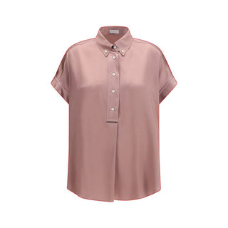 Multicolor Silk Shortsleeve Shirt