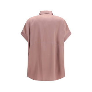 Multicolor Silk Shortsleeve Shirt