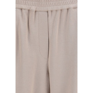 Beige Baumwoll-Shorts