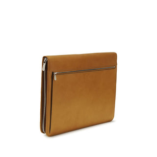 Cartera Bos Taurus de piel de becerro marrón