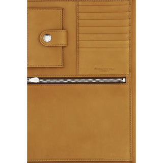 Cartera Bos Taurus de piel de becerro marrón