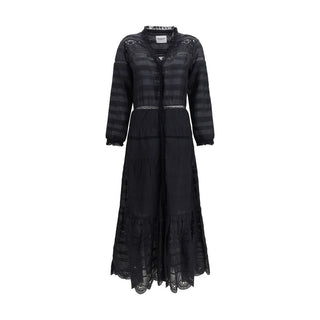 Black Cotton Casual Dress