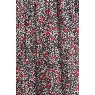 Purple Cotton Casual Dress