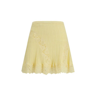 Bicolor Viscose Mini Skirt