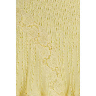 Bicolor Viscose Mini Skirt
