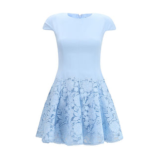 Blaues Freizeitkleid aus Polyester