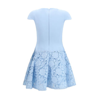 Blaues Freizeitkleid aus Polyester