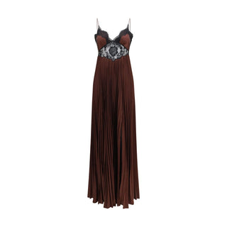 Brown Polyester Casual Dress