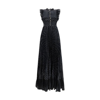 Vestido casual negro de poliéster