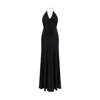 Vestido de cóctel de viscosa negro