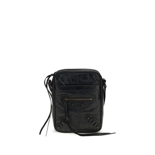 Bolso de hombro negro de cordero Ovis Aries Aries