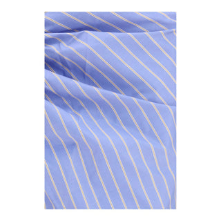 Blauer Baumwoll-Midirock
