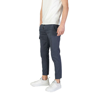 Blaue Cargo-Hose aus Baumwolle