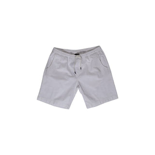 White Cotton Bermuda Shorts
