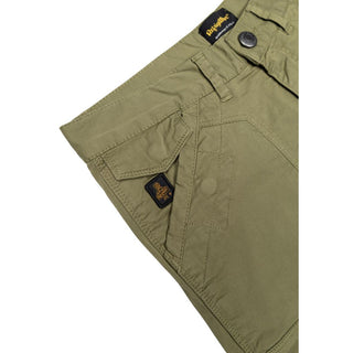 Grüne Bermuda-Shorts aus Baumwolle