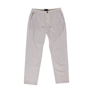Pantalones casuales de algodón beige  