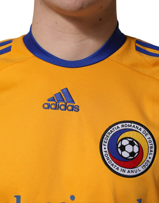 Camiseta Balenciaga de poliéster amarilla con cuello redondo
