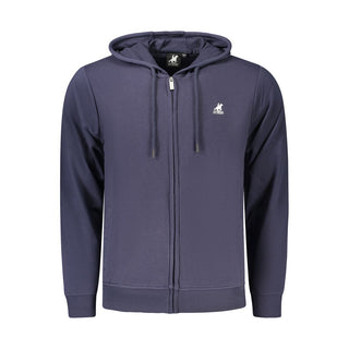 Blue Cotton Mens Hoodie