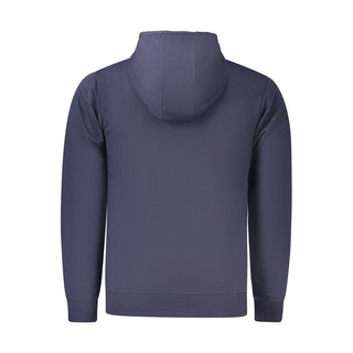 Blue Cotton Mens Hoodie