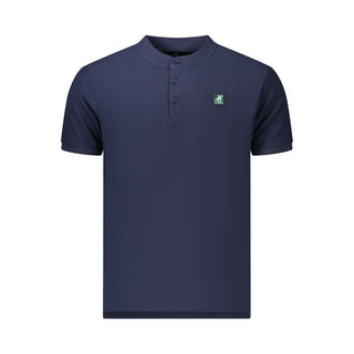 Blue Cotton Men's Polo