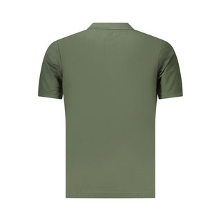 Green Cotton Men's Polo Shirt