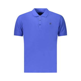Blue Cotton Men's Polo