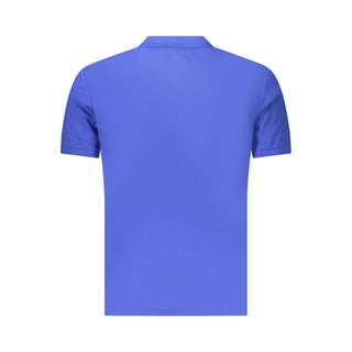 Blue Cotton Men's Polo