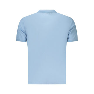 Azzurro Baumwoll-Polohemd für Herren