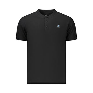 Polo para hombre de algodón negro
