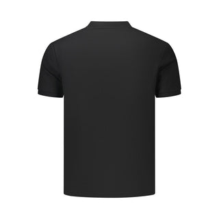 Polo para hombre de algodón negro