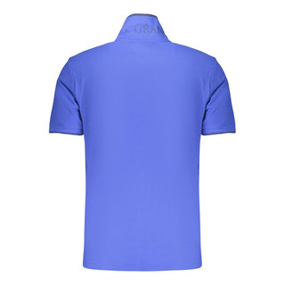 Blue Cotton Men's Polo Shirt