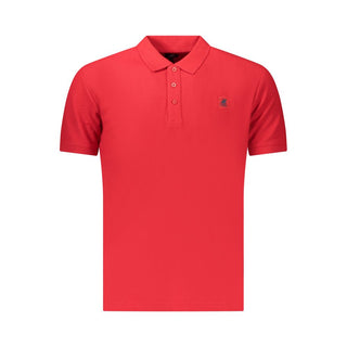 Polo rojo de algodón para hombre