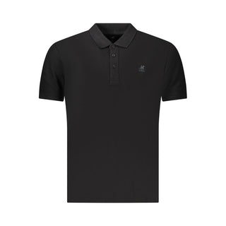 Black Cotton Men's Polo