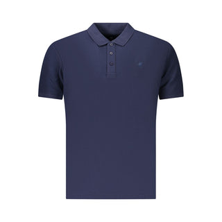 Blue Cotton Men's Polo Shirt