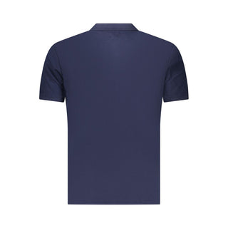 Blue Cotton Men's Polo Shirt