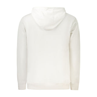 White Cotton Men Sweatshirt