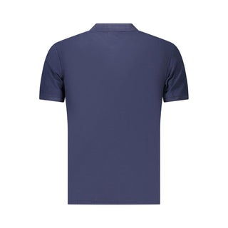 Blaues Baumwoll-Polohemd für Herren