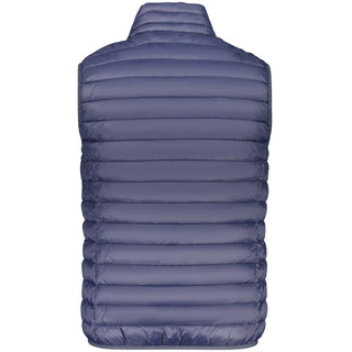 Chaqueta azul de poliéster para hombre