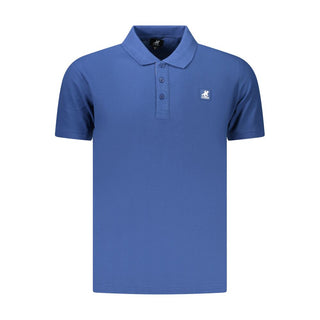 Blue Cotton Men's Polo Shirt