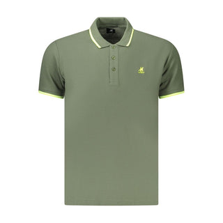 Polo verde de algodón para hombre