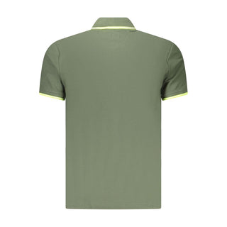 Polo verde de algodón para hombre