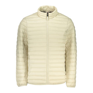 Beige Polyamid Herrenjacke