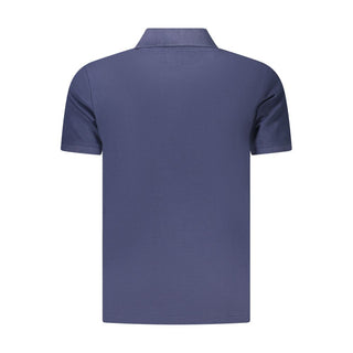 Polo para hombre de algodón azul