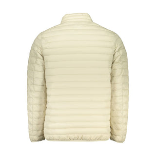 Beige Polyamid Herrenjacke