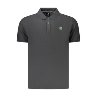 Black Cotton Men's Polo Shirt