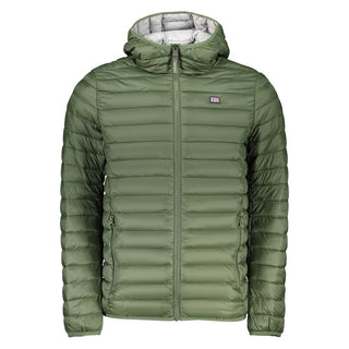 Green Polyamide Men's Jacket