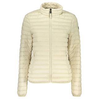 Beige Polyamid Damenjacke