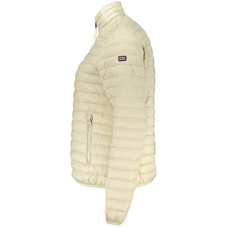 Beige Polyamid Damenjacke